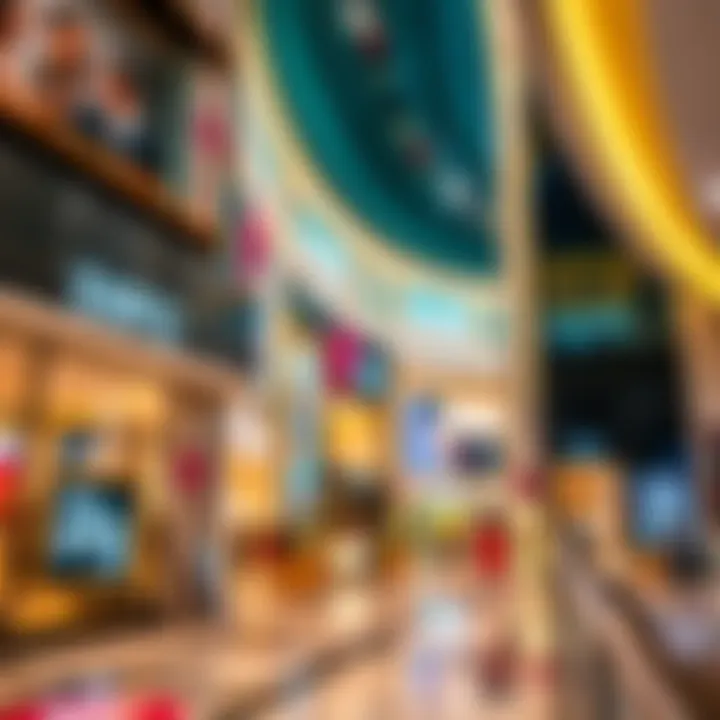 Luxury Retail Experience at DFC Mall Vibrant shopping scene inside DFC Mall highlighting luxury brands