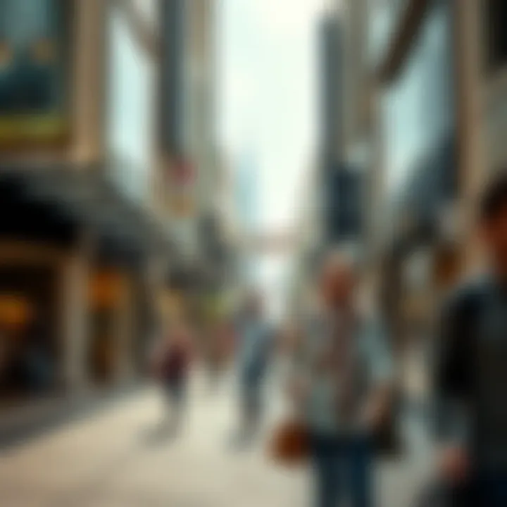 Tourists exploring Deira’s retail scene, enjoying a blend of shopping experiences