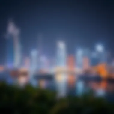 Dubai Marina Skyline Dubai Marina skyline showcasing modern architectural designs