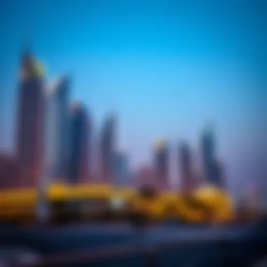 Skyline of Dubai Festival City A stunning view of the skyline at Dubai Festival City showcasing modern architecture