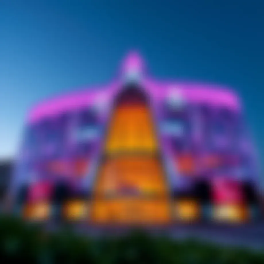 Stunning exterior view of Dubai Hills Mall showcasing modern architecture