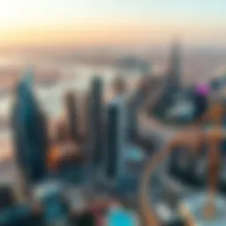 Aerial view of Dubai's skyline showcasing luxury skyscrapers
