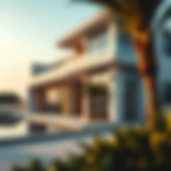 Exterior view of Ellington Beach House showcasing modern architecture