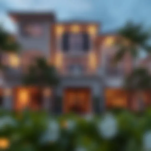 Elegant facade of Ellington Villas showcasing modern design