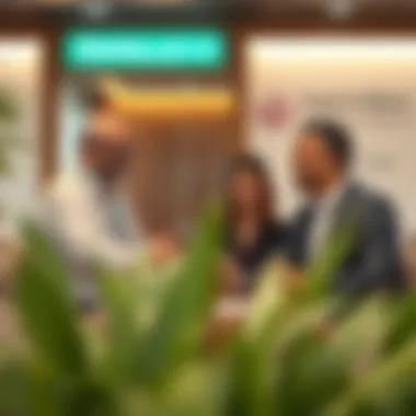 Engel & Völkers team engaging with clients in a professional setting