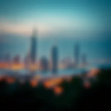 Stunning Dubai skyline with luxury properties