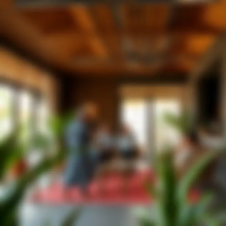 Community space within Etihad Eco Residence designed for social interaction and eco-living