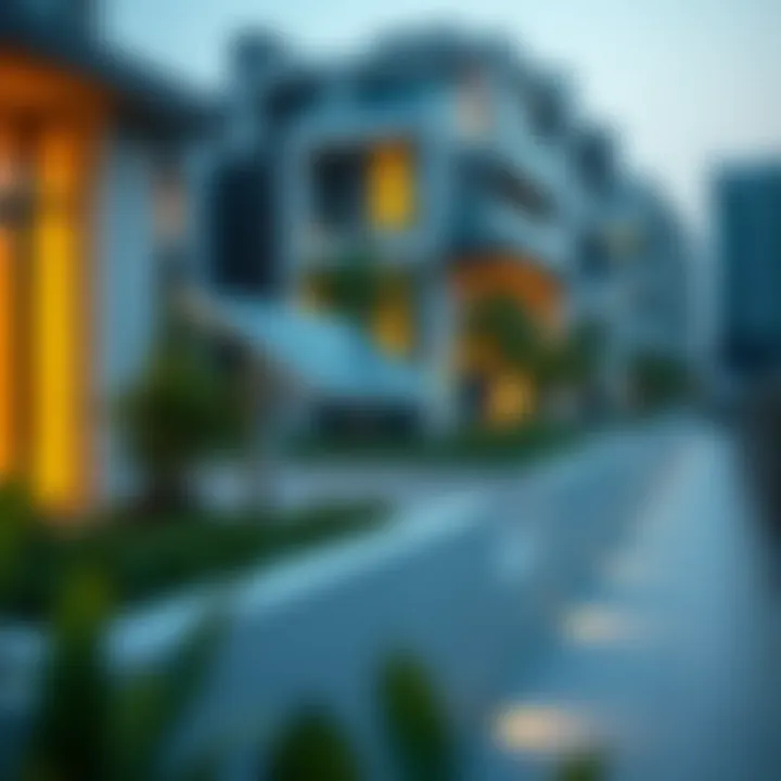 Green technologies implemented in Etihad Eco Residence, highlighting solar panels and water conservation systems