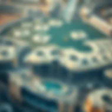 Strategic Location of Etihad Mall in Dubai Aerial view highlighting the strategic location of Etihad Mall