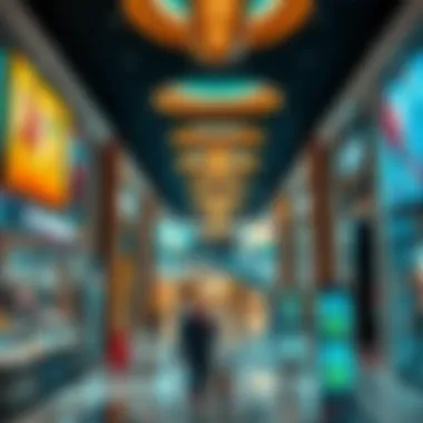 Vibrant Retail Environment at Etihad Mall Interior shot of retail space within Etihad Mall