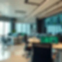 Modern facility management office in UAE showcasing advanced technology