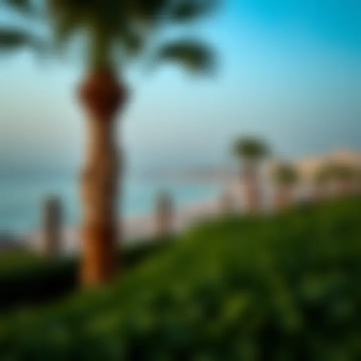 Scenic beachfront at فايف بالم جميرا فيلج highlighting Dubai's beauty