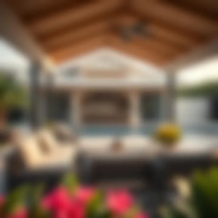 Family-Friendly Outdoor Amenities in a Chalet Outdoor area of a chalet with family-friendly amenities