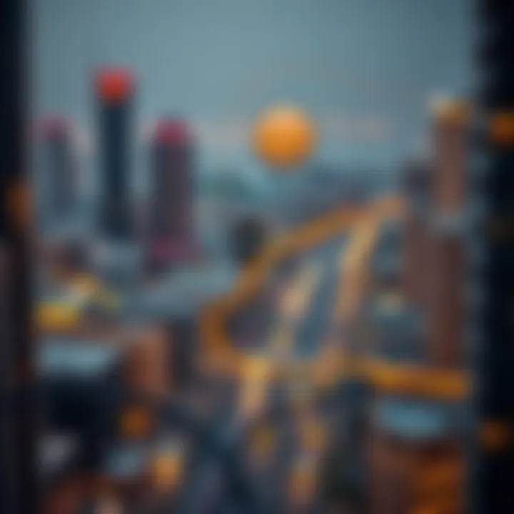 Map highlighting the strategic location of Bur Dubai