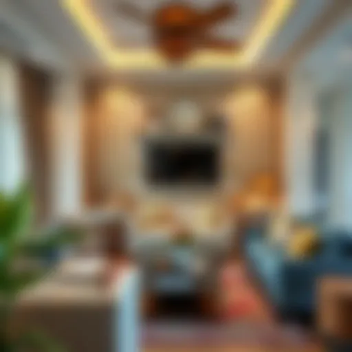 Cozy family room in Bur Dubai showcasing local decor