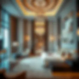 Luxurious interior of First Central Hotel Suites