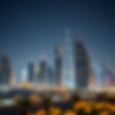The Luxurious Skyline of Dubai Luxurious Dubai skyline showcasing modern architecture