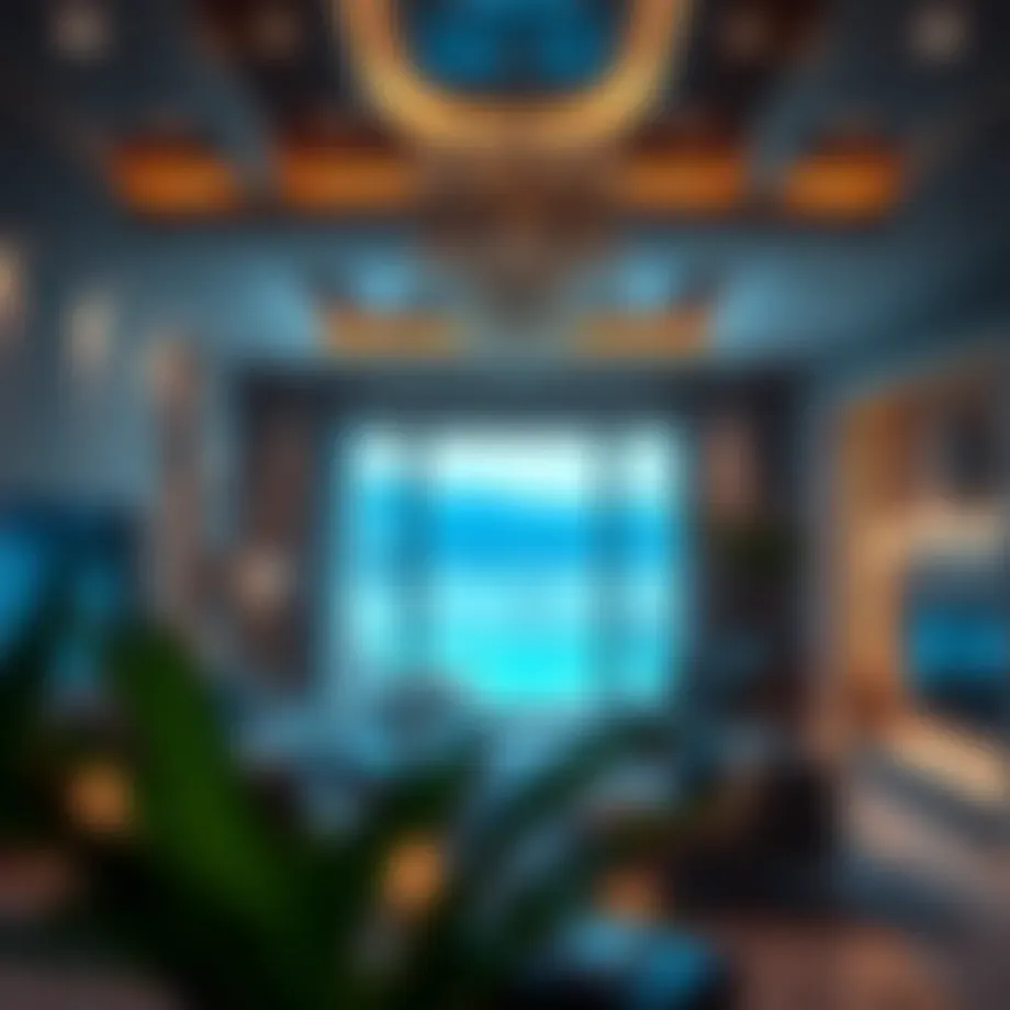 Luxurious holiday home interior in Dubai