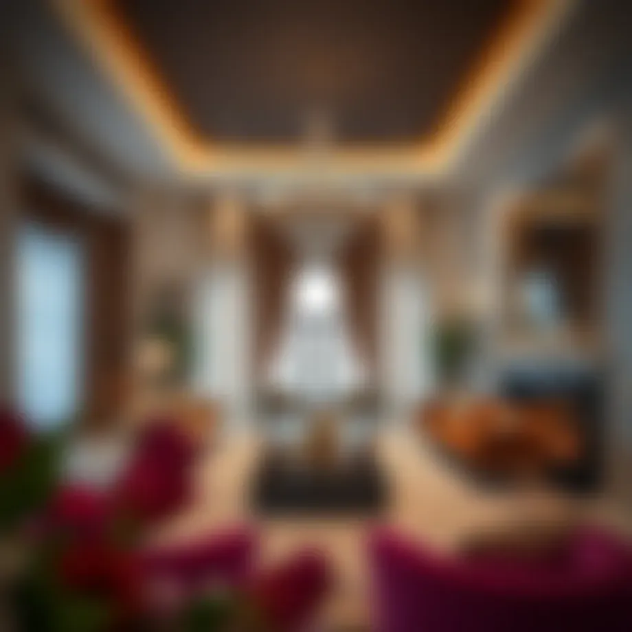 Luxurious interior design in a Dubai residence