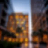 Modern architectural detail of Jassem Building