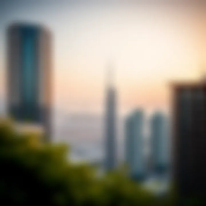 Panoramic View of Dubai South and Jassem Building Panoramic view of Dubai South and Jassem Building