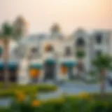 A picturesque view of Jebel Ali Village showcasing its unique architecture