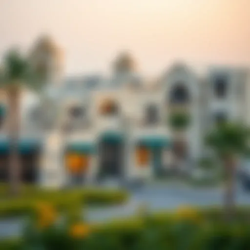 A picturesque view of Jebel Ali Village showcasing its unique architecture