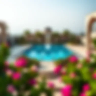 Private Pool and Gardens of Jumeirah Zabeel Saray Villas Stunning view of the private pool and landscaped gardens at Jumeirah Zabeel Saray Villas