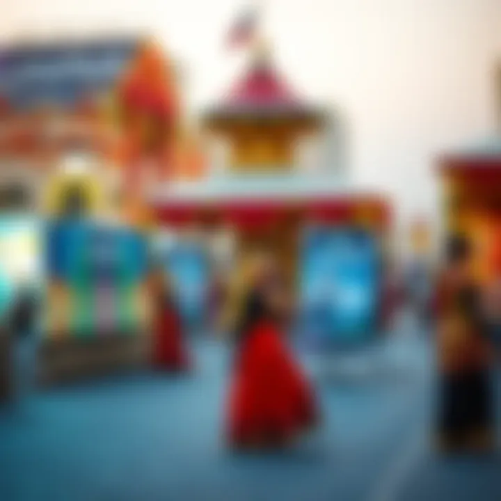 Cultural festival at Deira Corniche with traditional performances and decorations.