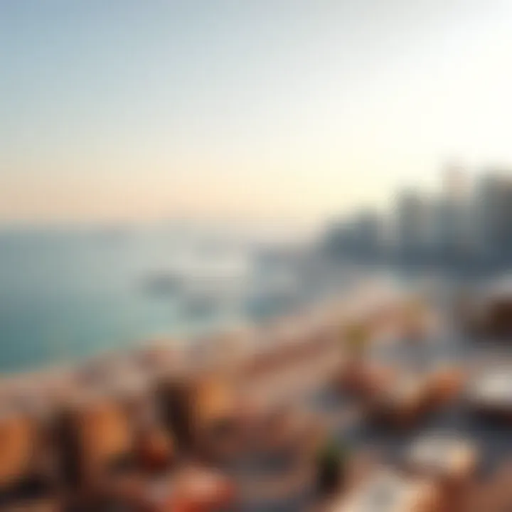 A panoramic view of the Deira Corniche showcasing the waterfront and skyline.