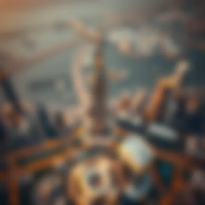 Aerial view of Liberty Tower highlighting its strategic location