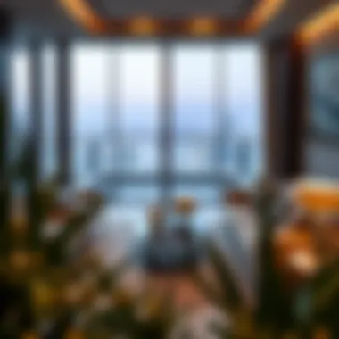 Luxurious interior of a penthouse in Liberty Tower showcasing modern design