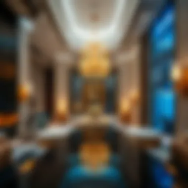 A high-end property showcasing lavish interiors and design