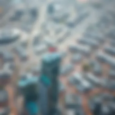 Aerial view of Silicon Oasis highlighting Lynx Tower's strategic location