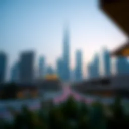 Skyline of Dubai showcasing modern architecture