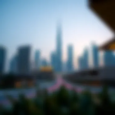 Dubai's Iconic Skyline Skyline of Dubai showcasing modern architecture