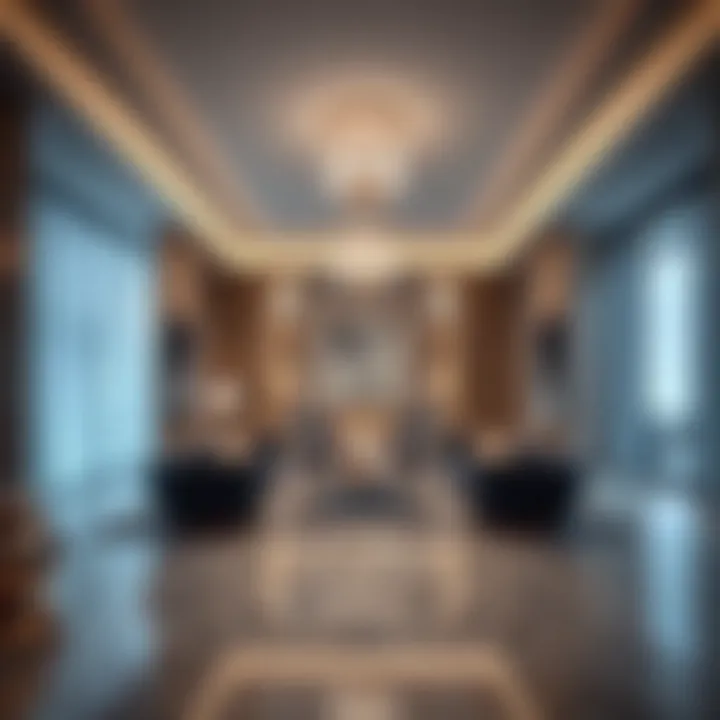 Interior shot displaying the luxurious amenities available at Marble Arch Tower