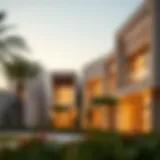 Luxurious exterior view of Meydan South Villas showcasing modern architecture