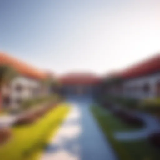 The Luxurious Campus of Dubai's Premier School Extravagant school campus showcasing modern architecture and lush landscaping