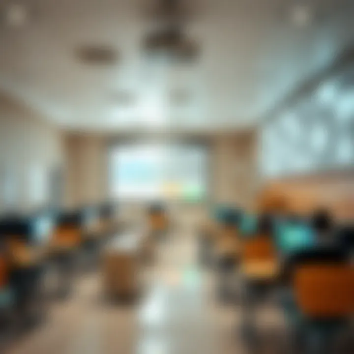 Cutting-edge classroom equipped with advanced technology and innovative learning tools