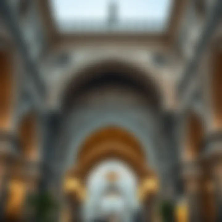 An intricate architectural detail of Naif Souk highlighting its historical significance