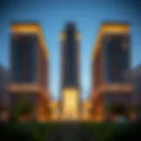 Contemporary architecture of Noor Midtown showcasing elegant design