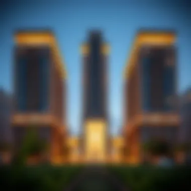 Architectural Elegance of Noor Midtown Contemporary architecture of Noor Midtown showcasing elegant design