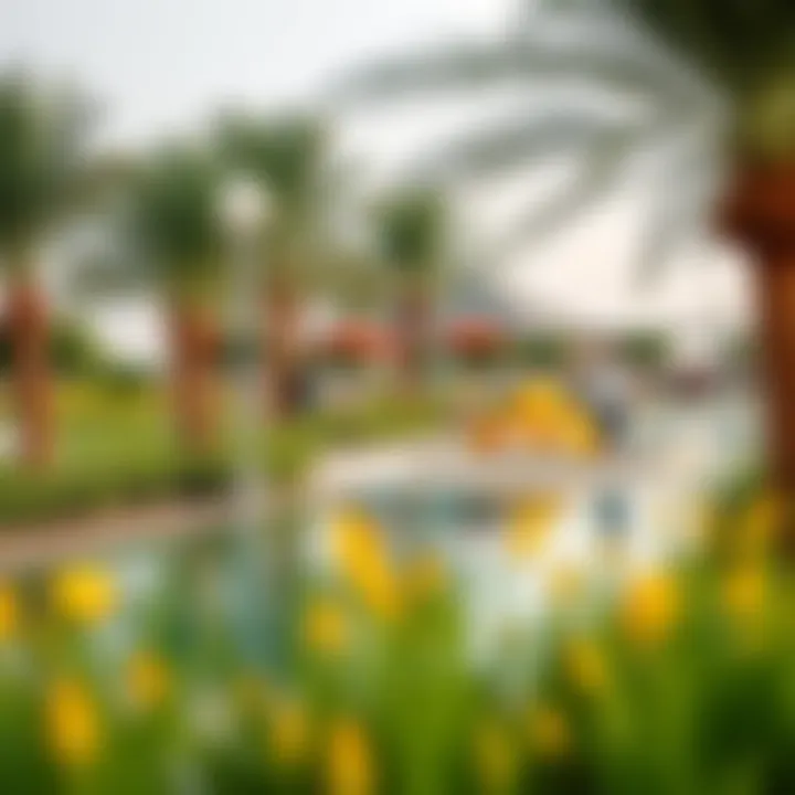 A vibrant community park within Oak Liwa Heights, highlighting outdoor lifestyle