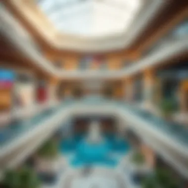 A stunning view of the architectural design of Oasis Mall