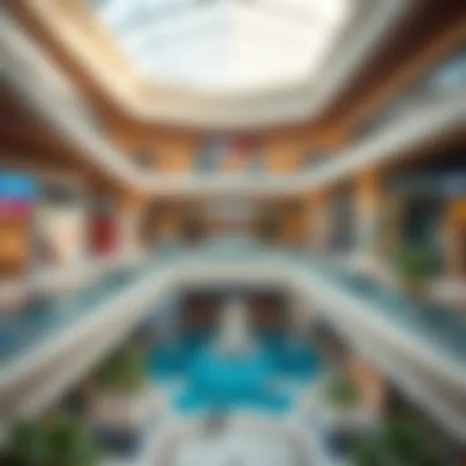 A stunning view of the architectural design of Oasis Mall