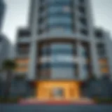 Elegant exterior view of Opal Tower showcasing its modern architecture
