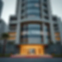 Elegant exterior view of Opal Tower showcasing its modern architecture