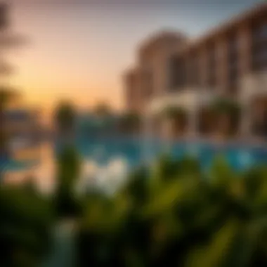 Luxurious amenities at Park Island, including pools and fitness areas