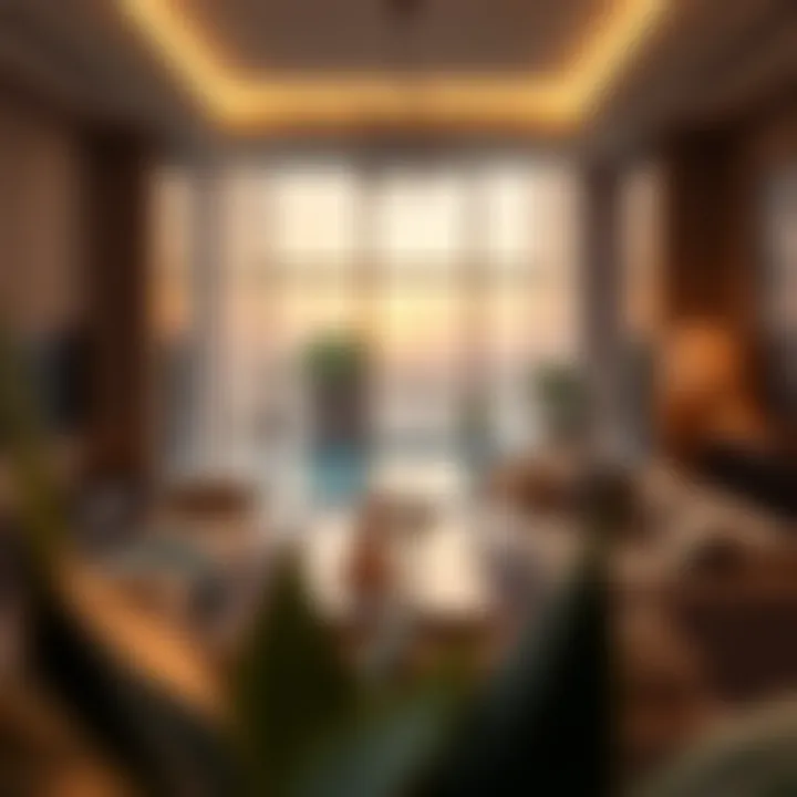 Stylish living spaces within Park Island's residences